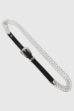 Cinturon doble cadena hebilla