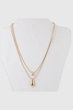 Collar 2 Capas Gota Metal