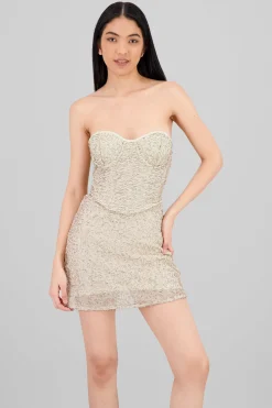 Corset con detalle de lentejuela