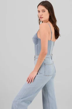 Corset denim y varillas