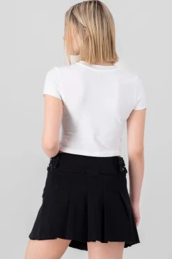 Crop manga corta nirvana flores