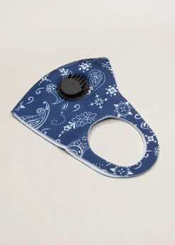 Cubreboca tela filtro paisley