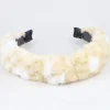 Diadema Ancha Peluche Puntos