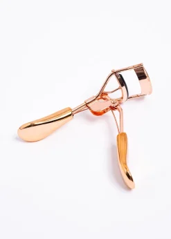 Enchinador metálico rosa