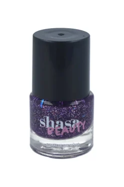 Esmalte morado glitter