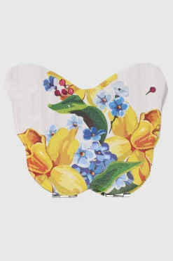 Espejo mariposa flor