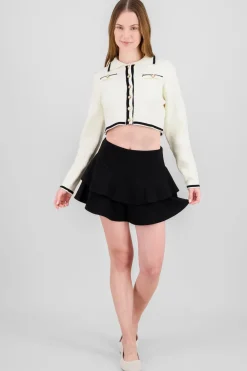 Falda Doble Olan Pretina Ancha