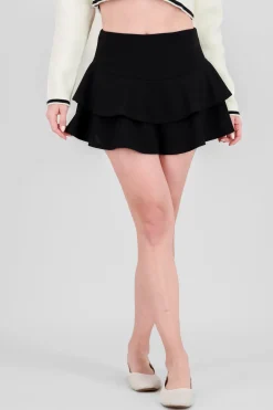 Falda Doble Olan Pretina Ancha