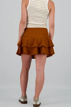 Falda Doble Olan Pretina Ancha