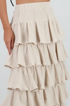 Falda maxi olanes ligera