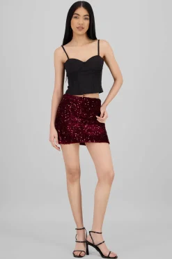 Falda mini lentejuelas