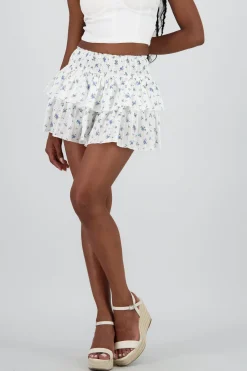 Falda mini olanes con textura