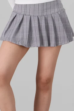 Falda mini tableada cuadros