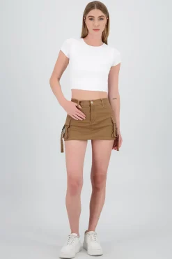 Falda short cargo