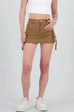 Falda short cargo