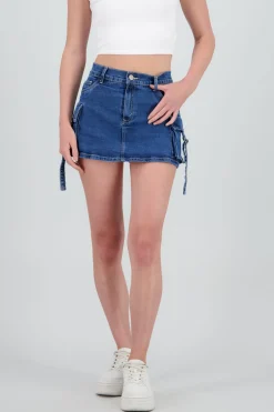 Falda short cargo