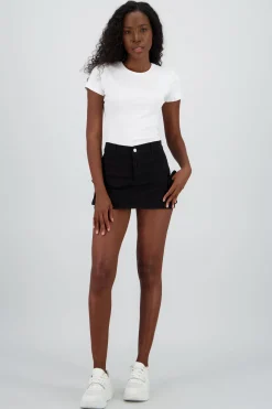 Falda short cargo 2 bolsas parche