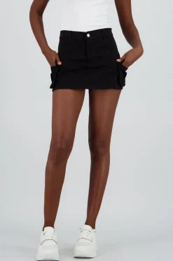 Falda short cargo 2 bolsas parche