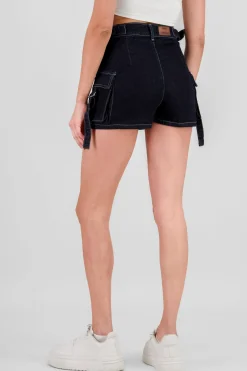 Falda short cargo tiras ajustables
