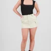 Falda short lisa PU