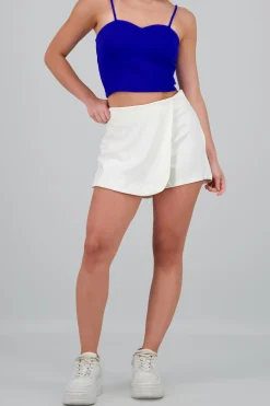 Falda short liso