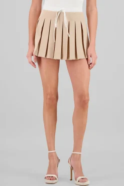 Falda tableada con pretina popelina Hypsters