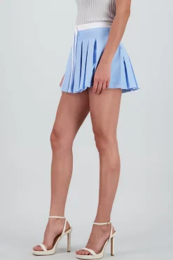 Falda tableada con pretina popelina Hypsters