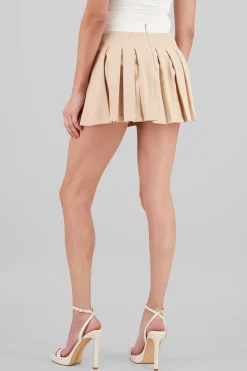 Falda tableada con pretina popelina Hypsters