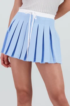 Falda tableada con pretina popelina Hypsters