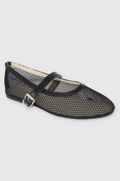 Flat mary jane mesh