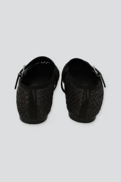 Flat mary jane nudos yute