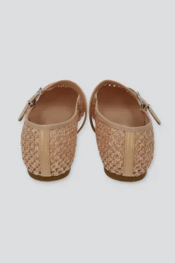 Flat mary jane nudos yute