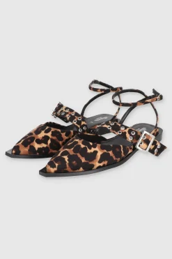 Flat pointy suela ancha correa