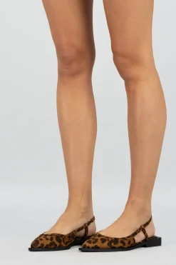 Flat puntal slingback