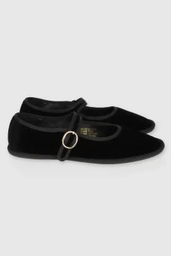 Flats Terciopelo Mary Jane