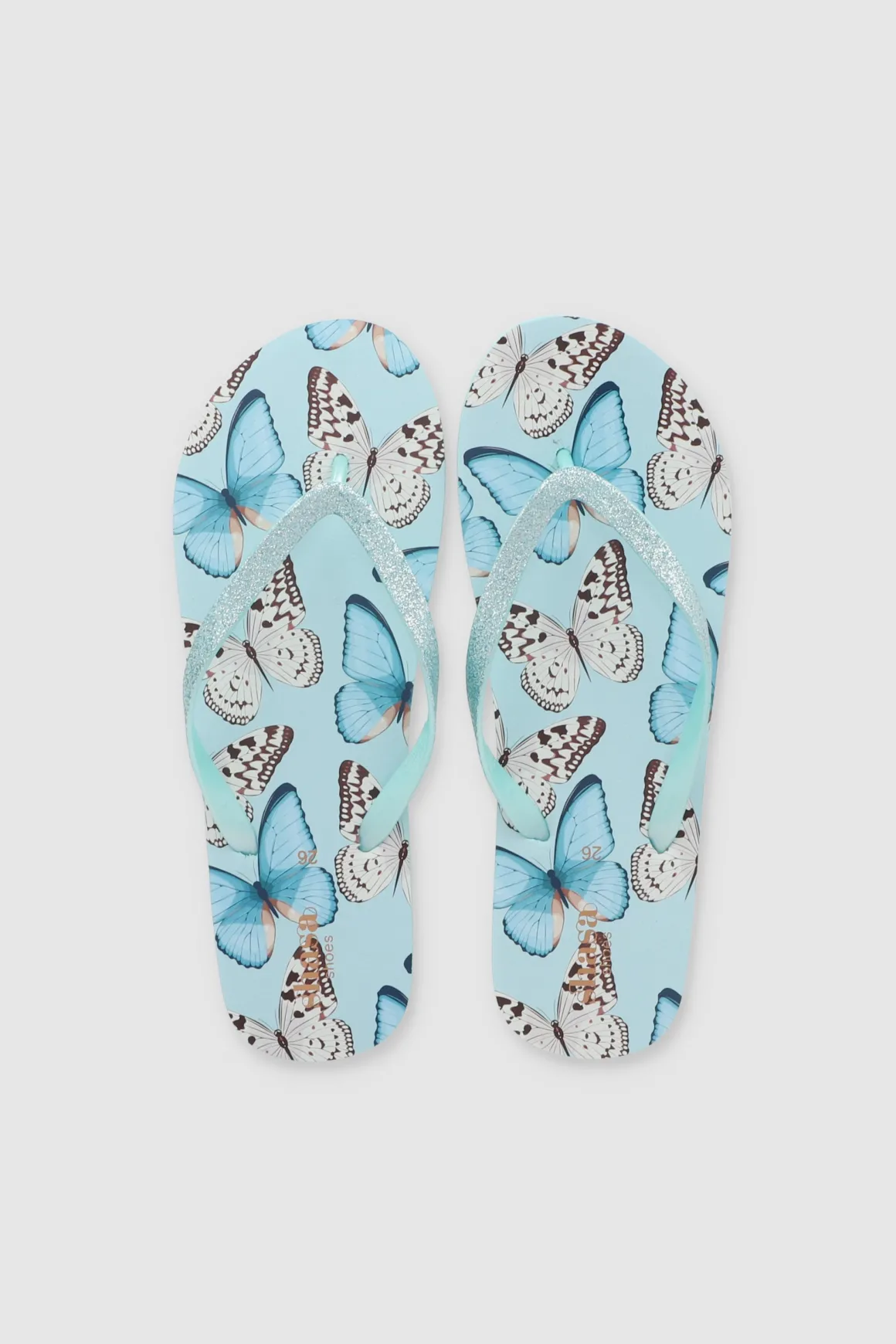 Flip Flop Mariposas Glitter