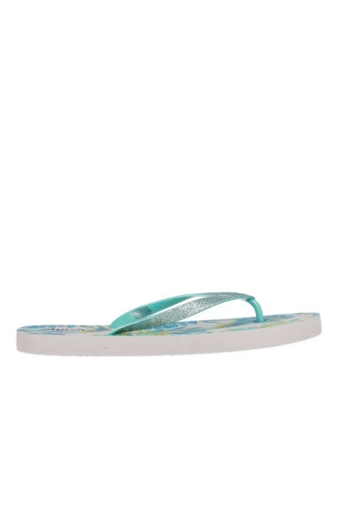 Flip flop tiras brillos hojas