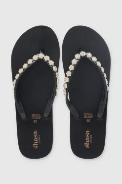 Flip Flops Chinela Flor Brillos