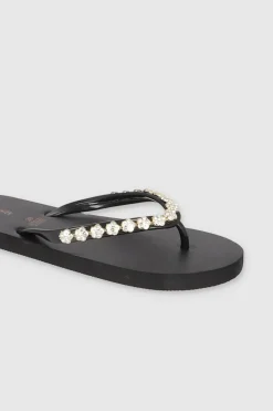 Flip Flops Chinela Flor Brillos