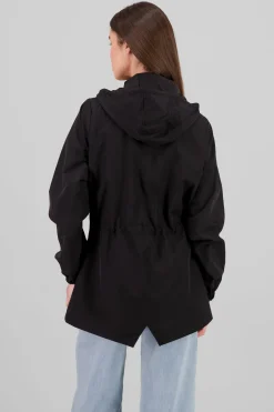 Gabardina corta botones