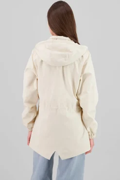 Gabardina corta botones