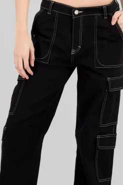 Jeans cargo pierna recta