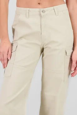 Jeans cargo wide leg bolsillos