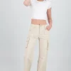 Jeans cargo wide leg lisos