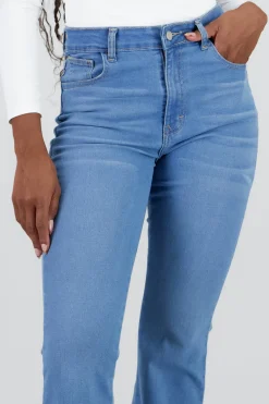 Jeans flare crop