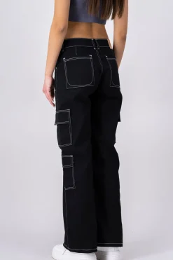 Jeans Straight 4 Bolsillos Laterales