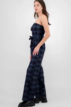 Jumpsuit cuadros detalle cinturon