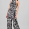 Jumpsuit halter estampado zebra