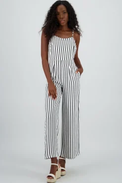 Jumpsuit rayas pierna amplia