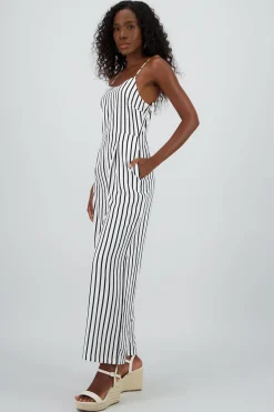 Jumpsuit rayas pierna amplia